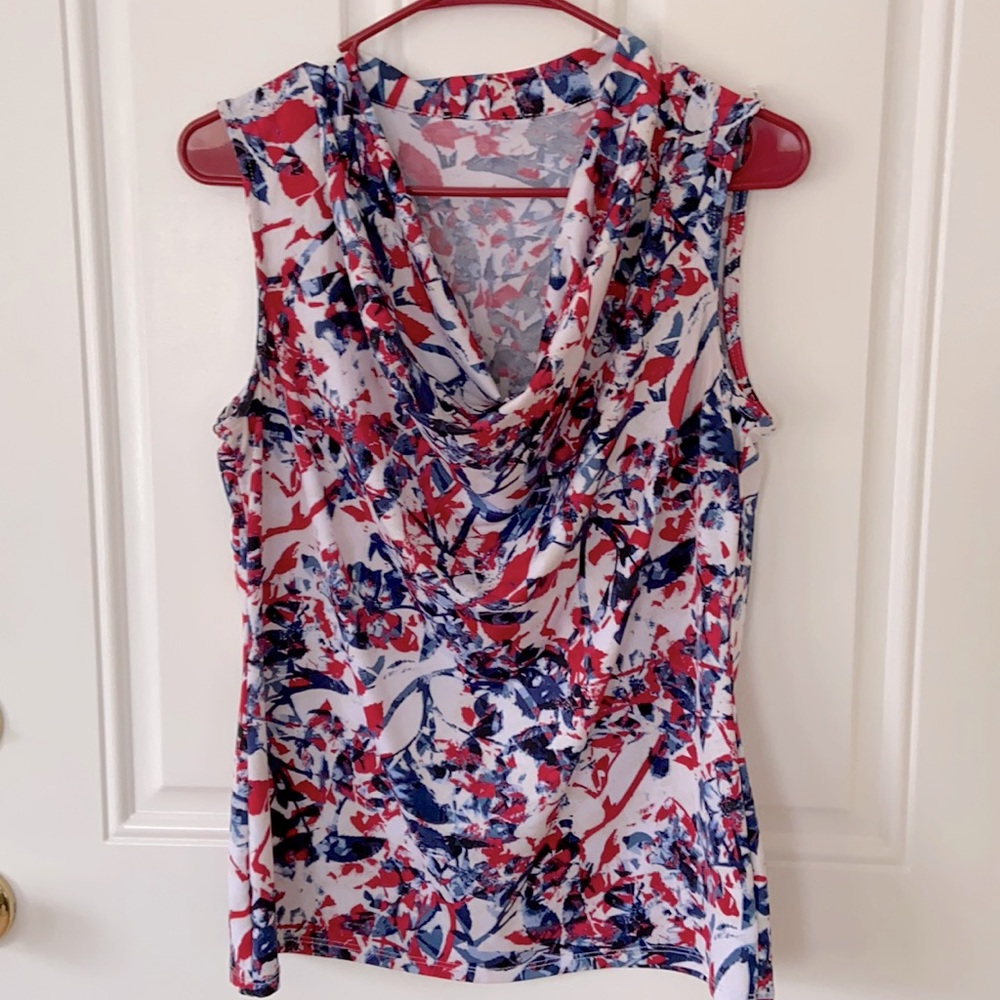 RED WHITE AND BLUE TOP